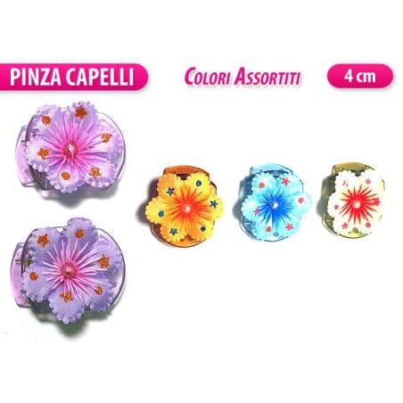 PINZA MEDIA COLORATA 2PZ. CON FIORE