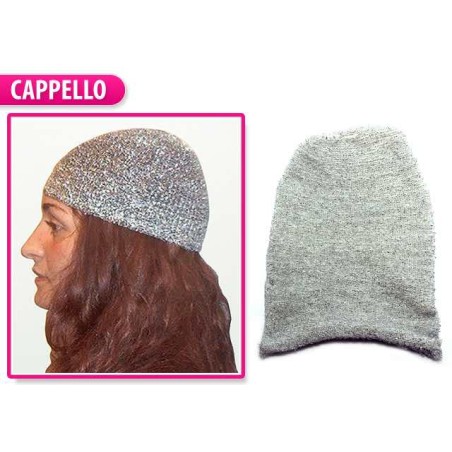 CAPPELLO ADERENTE ARGENTATO